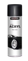 Maston Auto Acryl Spray - Hoogglans - Zwart - autolak - 500 ml