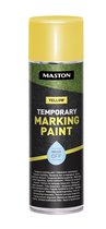 Maston Temporary Marking Paint - Mat - Geel - Tijdelijke Markeringsspray - 500 ml