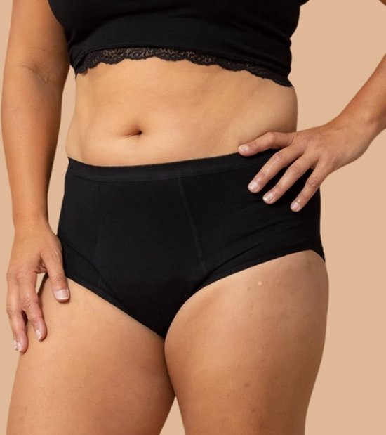 Pantalon d'incontinence Leaxx - Taille haute XXL - Taille haute - Sous-vêtement sans fuite contre la perte d'urine - Sous-vêtement d'incontinence confortable, discret et durable pour femme.