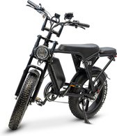 Fatbike V8 3.0 - Garantie - Alarmsysteem - E bike - in doos - E-Fatbike - Elektrische Fiets - Begrenzer - Met Accessoires - Achterzitje - Voetensteuntjes - 2024 Model