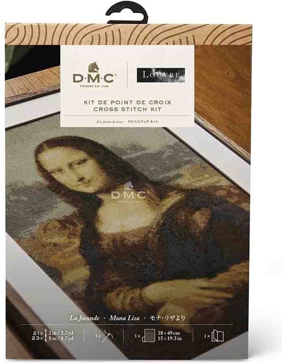 Borduurpakket Mona Lisa - Louvre collectie - DMC