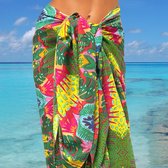 Happy Pareo Tropicana multicolor - sarong omslagdoek met botanische print