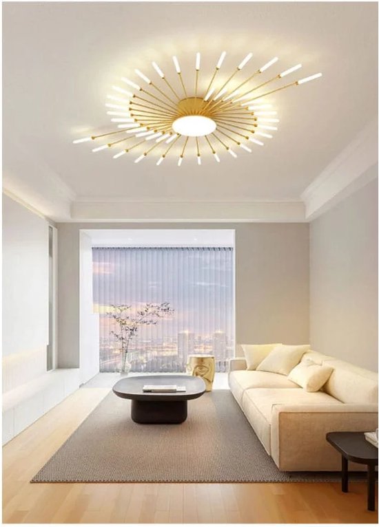 Nieuwe style LED lustre pour salon chambre ménage plafond moderne à LEDs feux d'artifice lustre lampe créative luminaire cadre