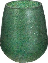 J-Line kaarsenhouder Tom - glas - groen - medium