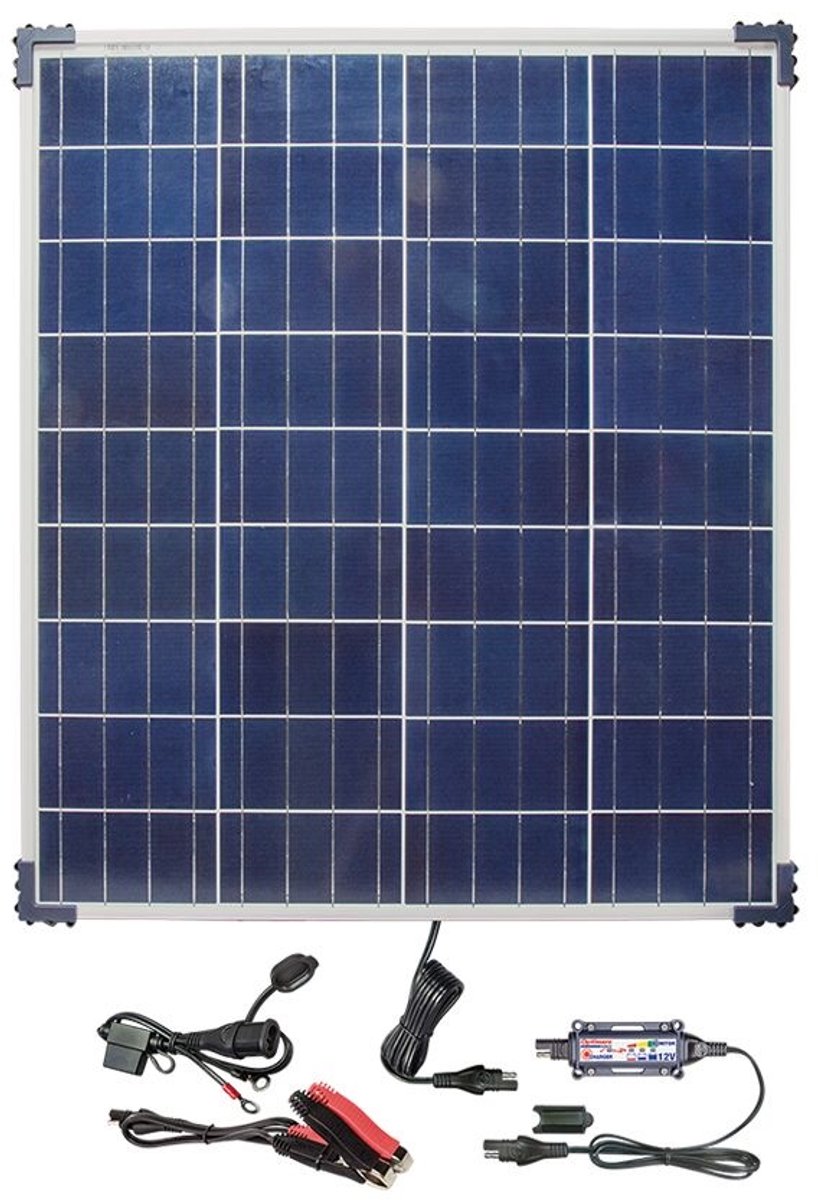Tecmate Optimate Solar 80W Zonnepaneel Druppellader 6,6A - 12V Acculader Druppellader Auto / Motor / Boot