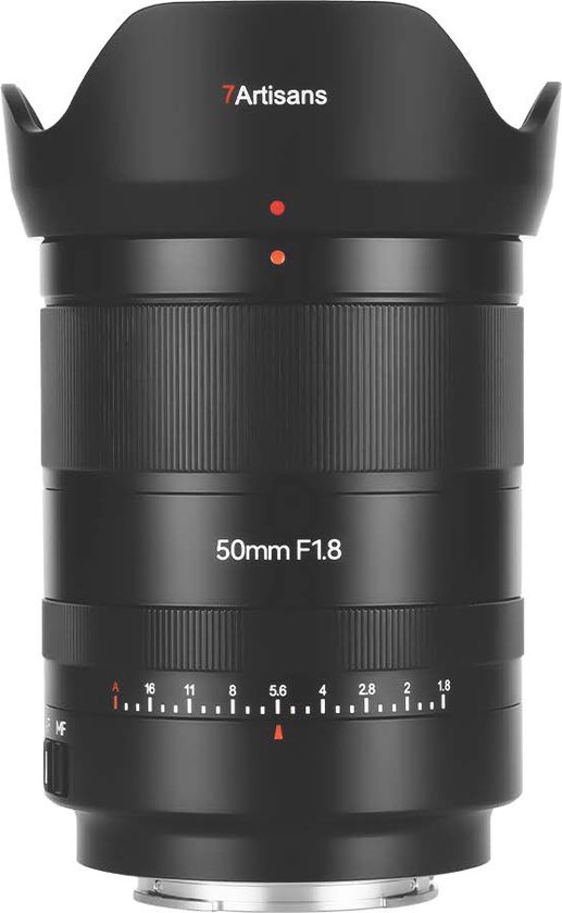 7Artisans - Autofocus AF 50mm F1.8 voor Nikon Z-vatting, Full Frame, zwart