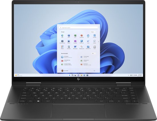 HP ENVY x360 15-fh0970nd AMD Ryzen™ 7 7730U Hybride (2-in-1) 39,6 cm (15.6") Touchscreen Full HD 16 GB LPDDR4x-SDRAM 512 GB SSD Wi-Fi 6E (802.11ax) Windows 11 Home Zwart