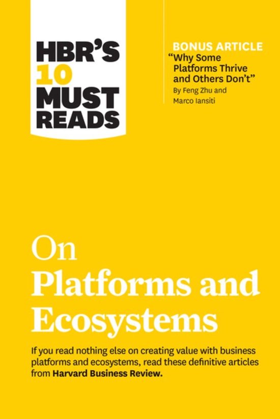 HBR's 10 Must Reads on Platforms and Ecosystems - cover