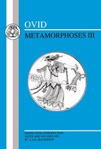 Couverture : Métamorphoses III d'Ovide. Une illustration circulaire d'une femme en robe avec un léopard.