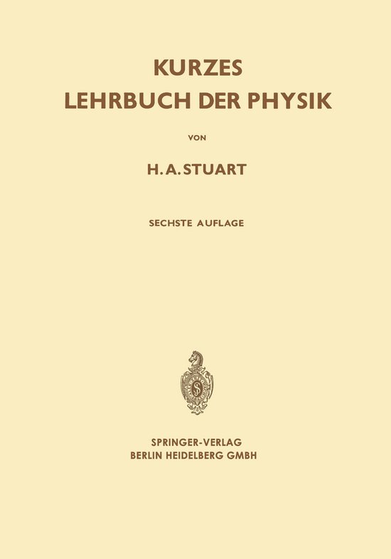 Kurzes Lehrbuch Der Physik - cover