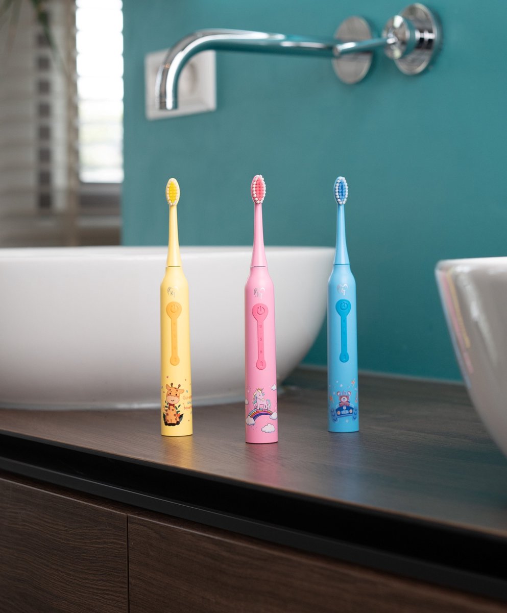 KT Unicorn Sonische Elektrische Tandenborstel Kind Roze - afbeelding 3