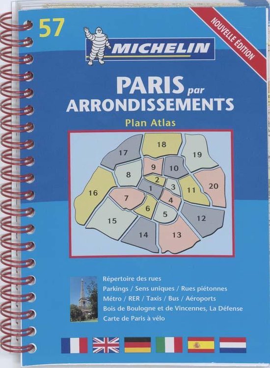 Michelin Paris Par Arrondissements Plan Atlas - cover