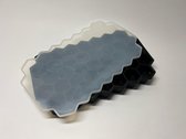 Ijsblokjesvorm met deksel - Keukengerei - Siliconen vorm en deksel - Zwart