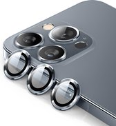 Geschikt voor iPhone 15 Pro/15 Pro Max Camera Lens Protector - Solidenz Camera Protector - 15 Pro/15 Pro Max Cameralens Protector - Gehard Glas - Alleen Camerarondjes - Titanium