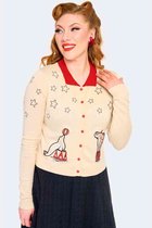 Voodoo Vixen - Circus Collar Cardigan - M - Creme