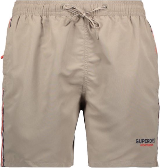Superdry Broek Sportswear Emb 15 Swim Short M3010226a Deep Beige Mannen