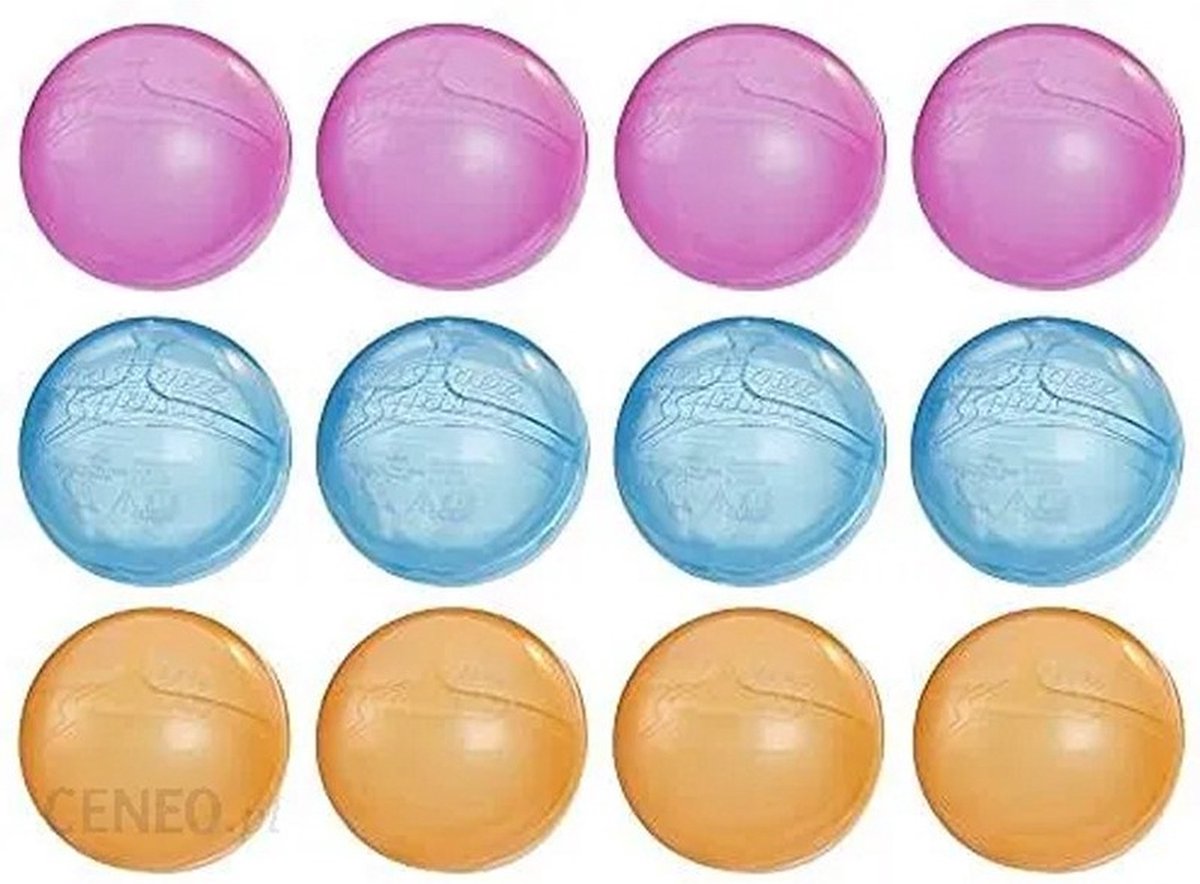 NERF SUPER SOAKER HYDRO WATERBAL 6CM HERBRUIKBAAR 12 STUKS IN BOX — afbeelding 4