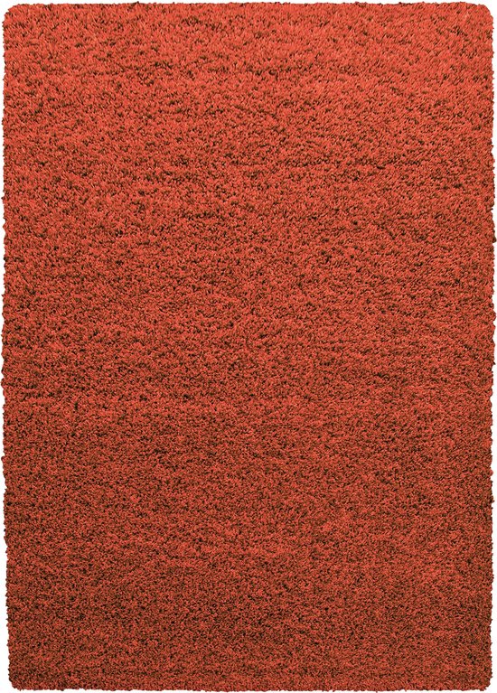 Pochon - Tapijt Life - Terracotta - 400x300x3 - Vloerkleed - Effen - Hoogpolige Vloerkleed - Rechthoekige Tapijt - Rechthoekige Vloerkleed
