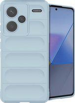 iMoshion Hoesje Geschikt voor Xiaomi Redmi Note 13 Pro Plus (5G) Hoesje Siliconen - iMoshion EasyGrip Backcover - Lichtblauw
