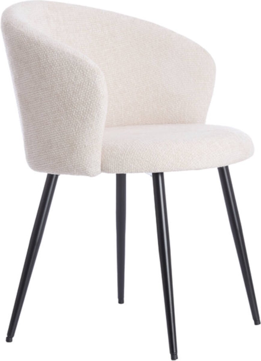 Eetkamerstoel RADAJA - Ø58x78cm - Wit - Set van 2
