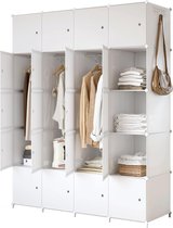 Dressing Kasten - Kledingkast - Kledingkasten Slaapkamer - Organizer - 150x50x185cm - Wit