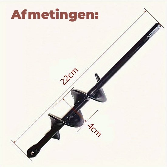 Jansen Boor 600 mm voor tractor grondboor Jansen TBG-200