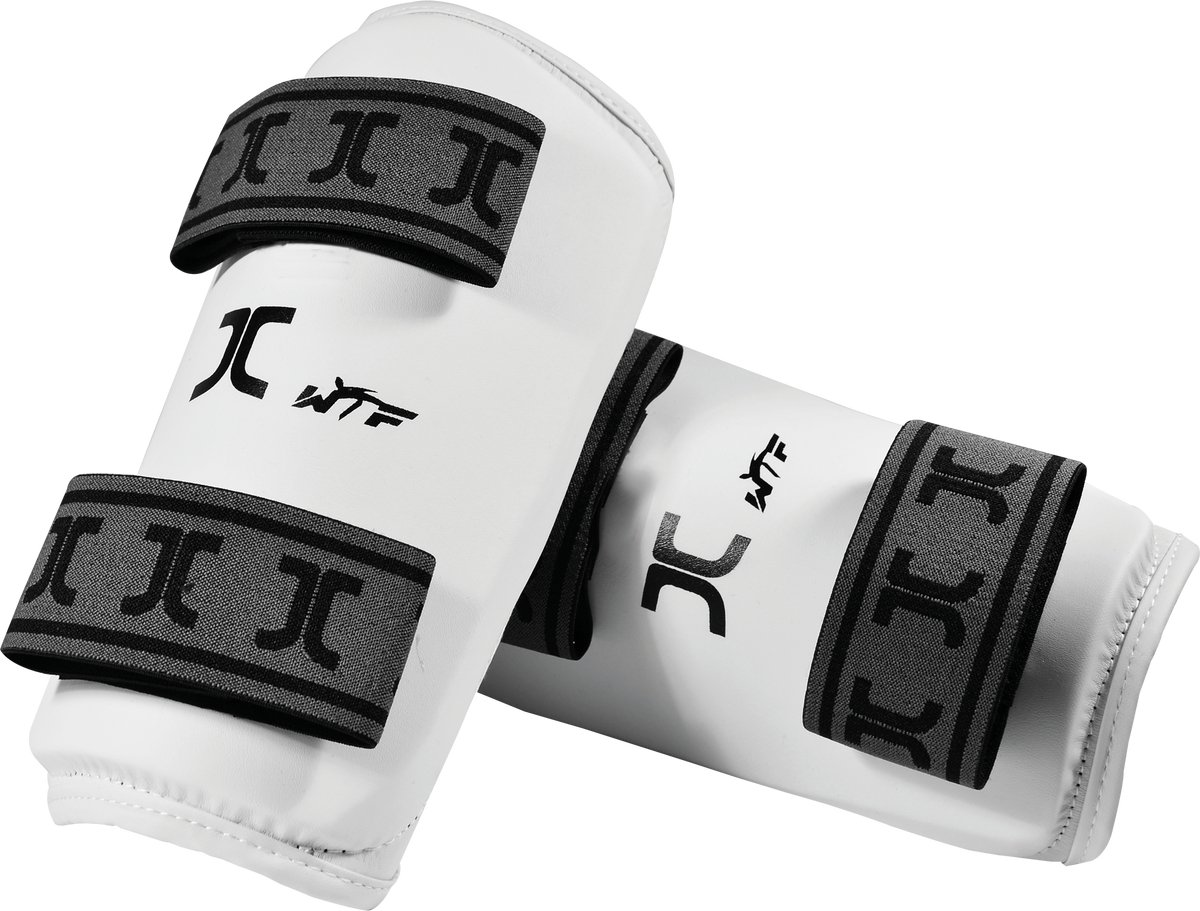 Taekwondo-onderarm-beschermers JCalicu | WT | Wit (Maat: S)