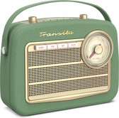 TechniSat Transita 130 'vintage-look' DAB+ radio met bluetooth - groen