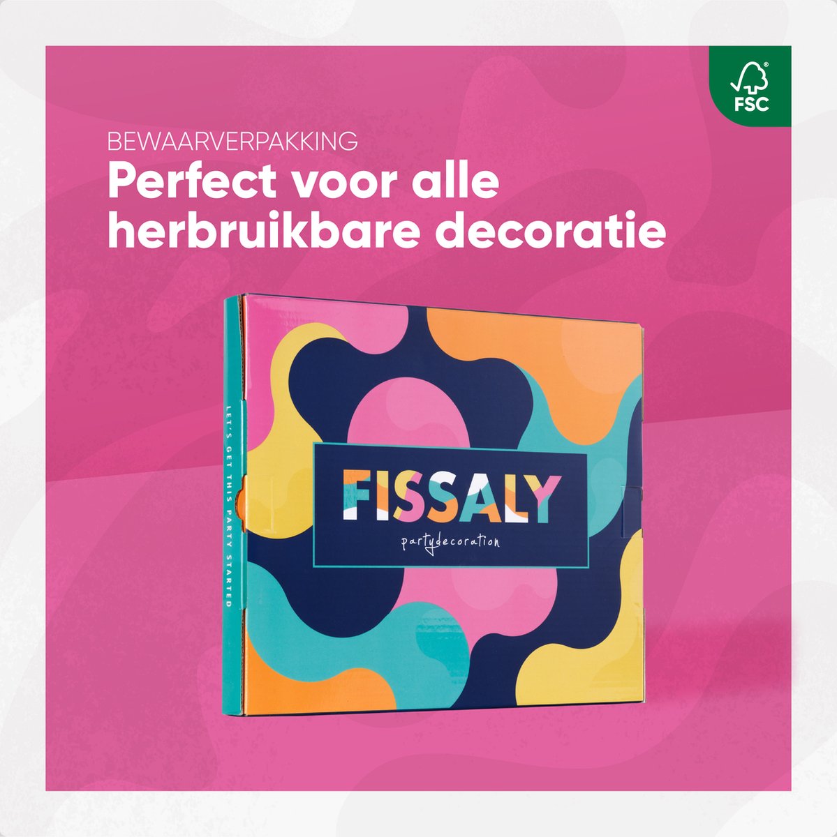 Fissaly Verjaardag Slinger Roze & Goud met Papieren Confetti Ballonnen – Decoratie – Happy Birthday - Letterslinger — afbeelding 8
