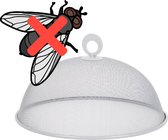 Voedselkap - Vliegenverjager voor op tafel - Vliegenkappen - Anti-vliegenkap - Wit - Foodcover - Vliegenkap voedselkap