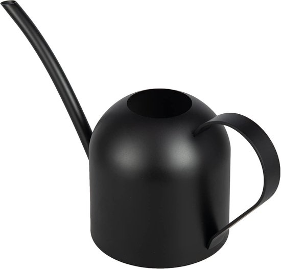 Lange Uitloop Gieter, 33 oz/1L Zwart Lange Uitloop Rvs Gieter Kamerplant Gieter voor Indoor Outdoor Kamerplanten