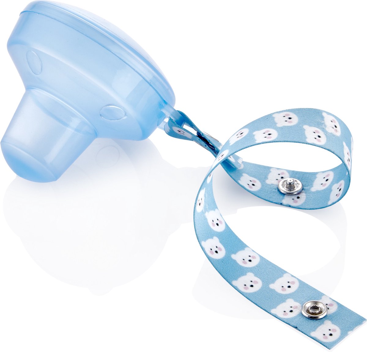 Goedkoopste Babyjem Fopspeen Doosje Aan Koord Blauw