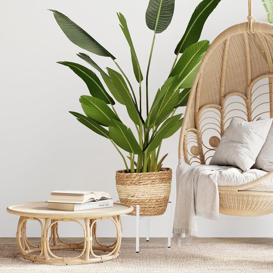 Relaxdays Plantenstandaard Metaal Set Van 2 Verstelbare Bloemenstandaard Binnen Zwart 596236082