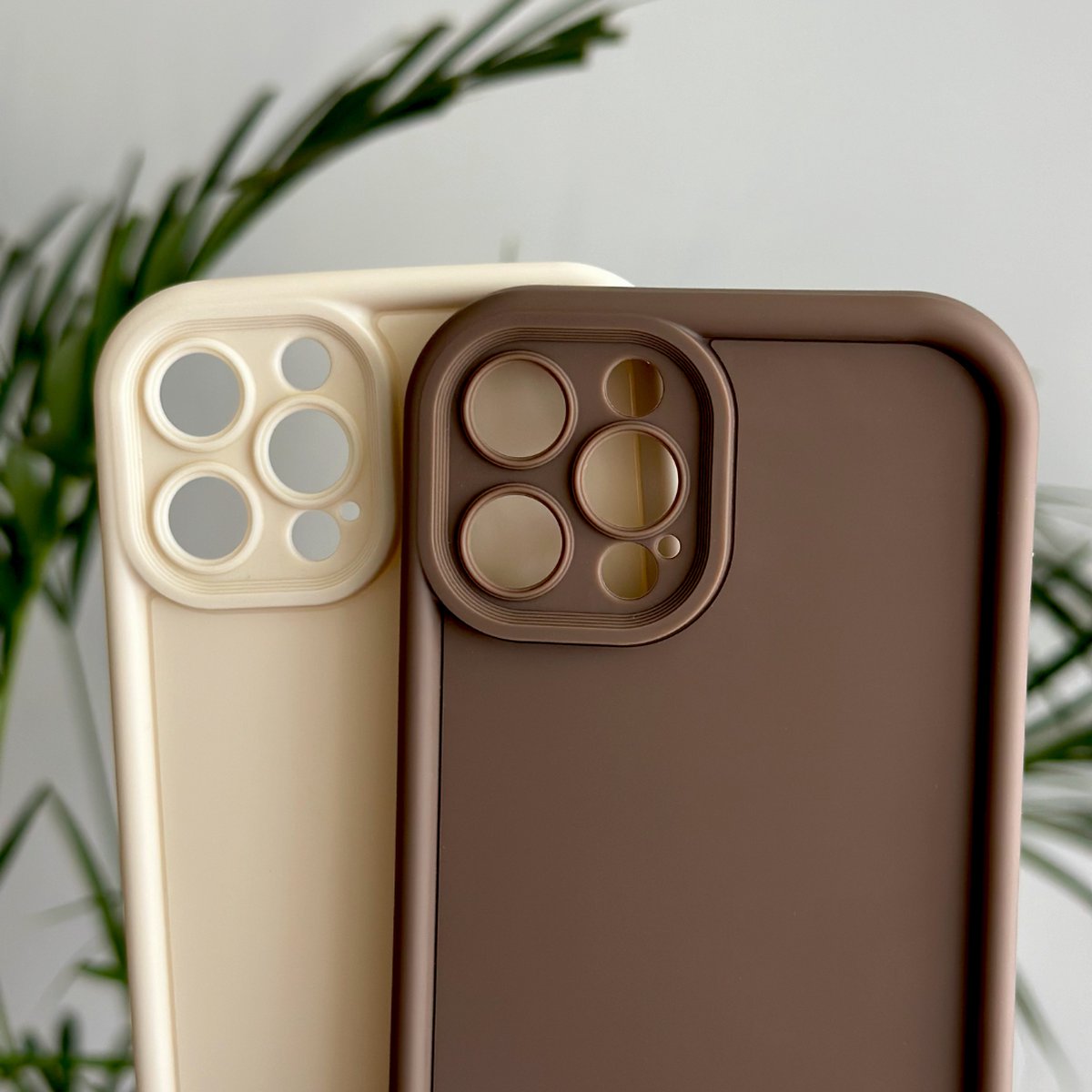 Optimity hoesje voor iPhone 15 PRO Max Wit Siliconen Volledige Beschermende Achterkant