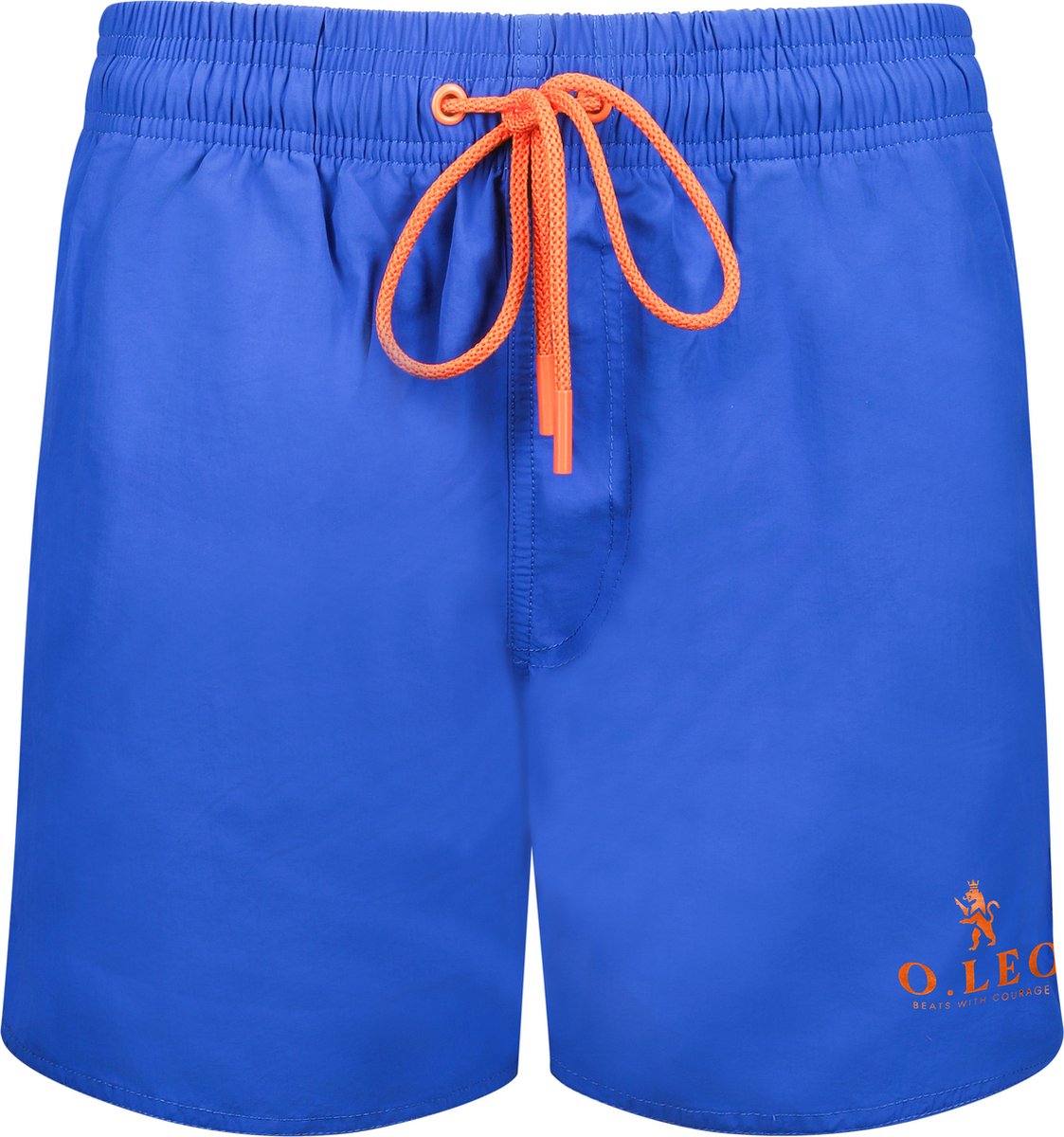 O.leo - Zwembroek heren - Navy Blauw - Maat S - 100% polyamide - Met binnenbroek & achterzak met rits