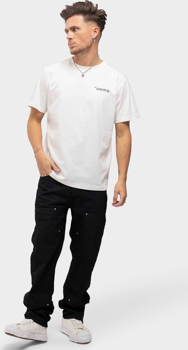 24 Uomo Flora T-shirt Off-White - M