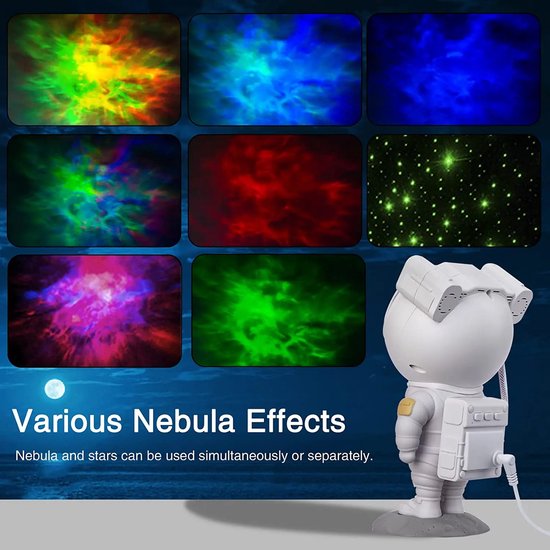 Projecteur d'astronaute AnyPrice® - Projecteur de ciel étoilé - Projecteur d'étoiles - Projecteur de galaxie - Projecteur Star - Avec télécommande -