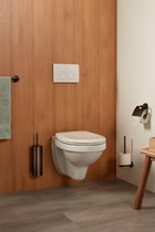 Porte-rouleau de papier toilette - Porte-rouleau de papier toilette Kosmos avec valve - Graphite