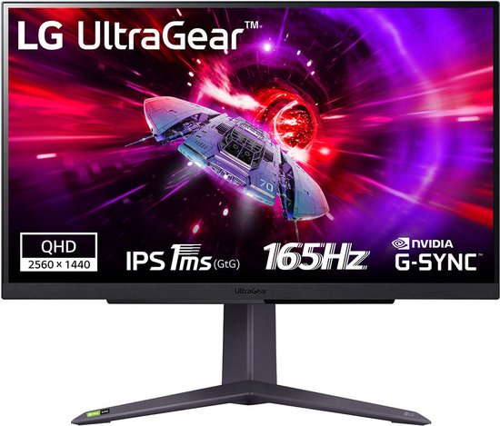 LG UltraGear 27GR75Q-B - QHD IPS Gaming Monitor - 165hz - 1ms - 27 inch