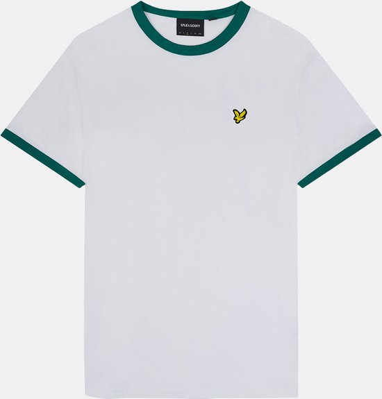 Ringer T-Shirt - Wit - XL