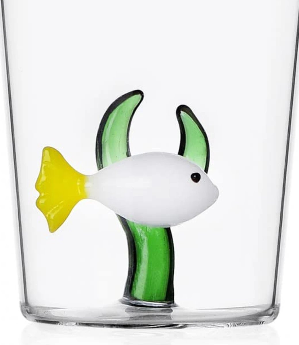Ichendorf Marine Garden longdrinkglas witte vis + groen zeewier