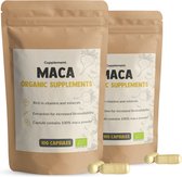 Combideal Maca 2x 100 Capsules - Biologisch - 500 MG Per Capsule - Geen Poeder - Supplement - Root - Superfood - Energie & Libido - Pure