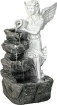 STILISTA Water Fontein - Engel - Buiten Ornament - Tuindecoratie - Waterval - Steen - 35 x 32 x 49 cm