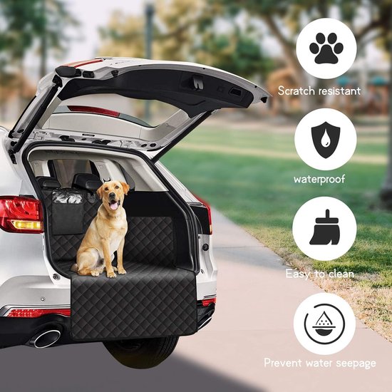 KYG Kofferbakbescherming Hond Universele waterdichte & resistente kofferbakbeschermingsmat voor honden met zijbescherming, kofferbakbescherming, gemakkelijk schoon te maken voor auto, SUV