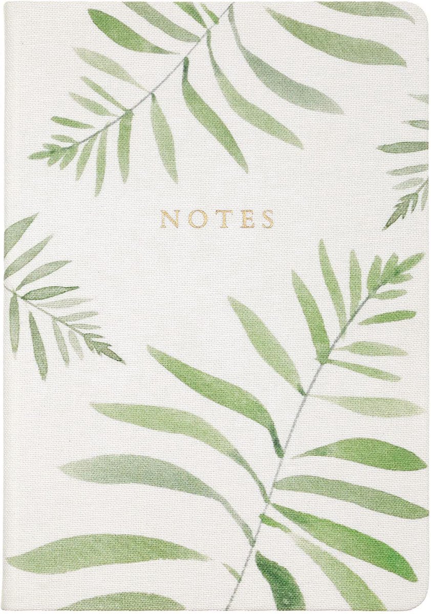 Eccolo notitieboek - Linen Fern - lijn - ca15x20cm - EC-HC401C