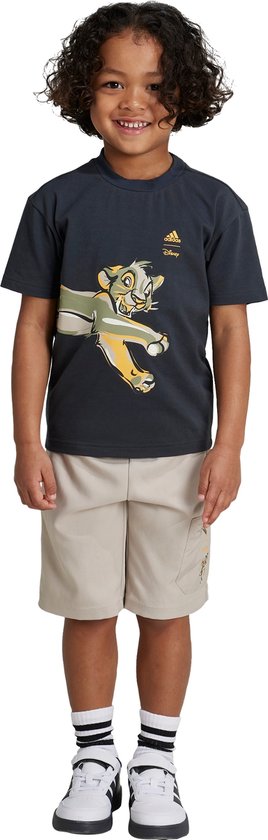 adidas Sportswear Disney Lion King T-shirt Set - Kinderen - Grijs- 110