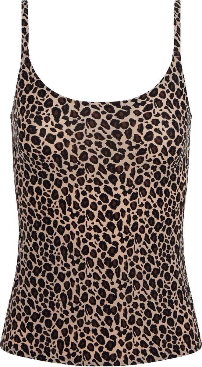 Chantelle - SoftStretch - Onderhemd Camisole - Naadloos - Onzichtbaar - Verstelbare bandjes - LEOPARD PRINT