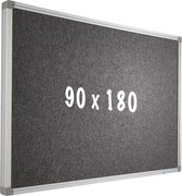 Prikbord Camira stof PRO Abel - Aluminium frame - Eenvoudige montage - Punaises - Prikborden - 90x180cm