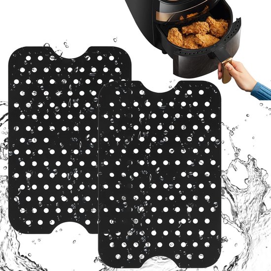 Airfryer Accessoires - Airfryer siliconen bakje - 2 Airfryer Siliconen Bakjes - Herbruikbaar