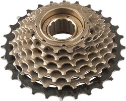 Tecora E freewheel 7 speed 14-28t zwart-bruin in box